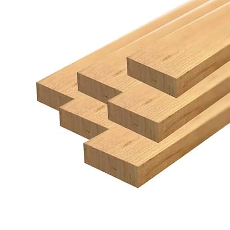 Exotic Wood Zones 3/4 Inch x 2 inch x 16 Inch Solid Cherry Hardwood Lumber as Cutting Board Wood (6 Pack)