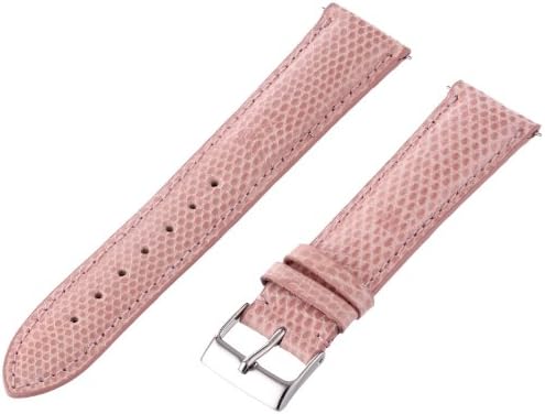 21 MM Light Pink Genuine Lizard Strap 21LIZ48M