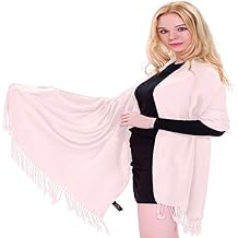 CJ Apparel Solid Color Tassels Design Nepalese Shawl Scarf Wrap Stole Throw Head Wrap Pashmina New