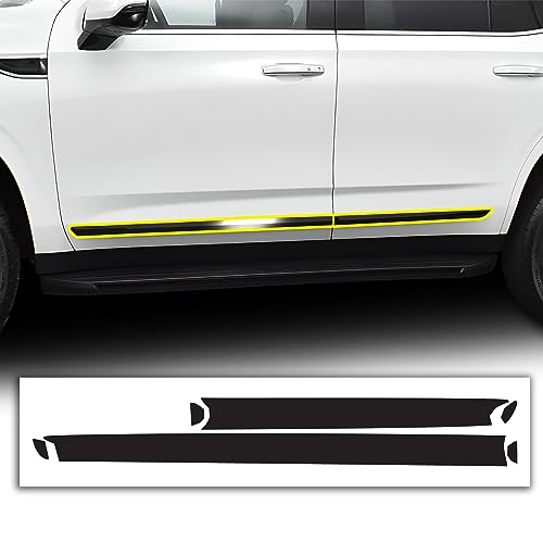 BOGAR TECH DESIGNS for GMC Yukon 2021-2024 Front Chrome Delete Precut Vinyl Overlay Kit, Gloss Black Blackout Trim