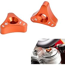 Rippin Moto Front Fork CNC Knob Adjusters | Compatible with all 48mm WP Forks, most KTM & Husqvarna Motorcycles (Orange)
