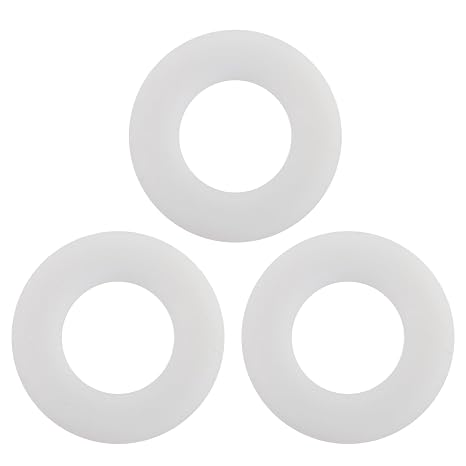 3 Pack 816.418.00.1 Flush Valve Base Sealing Washer Compatible with Geberit Replacement Silicon Clear Washers Repair Rubber Seal Diaphragm