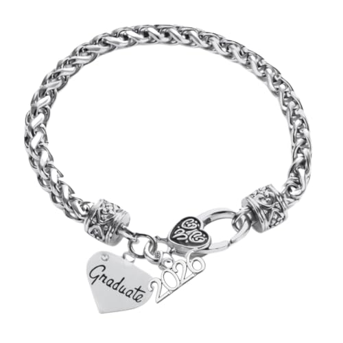 Infinity Collection Graduation Charm Bracelet - 2026 Edition, Graduate Heart Charm, Graduation Gift for Graduates