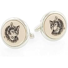 Silver Wolf Cufflinks