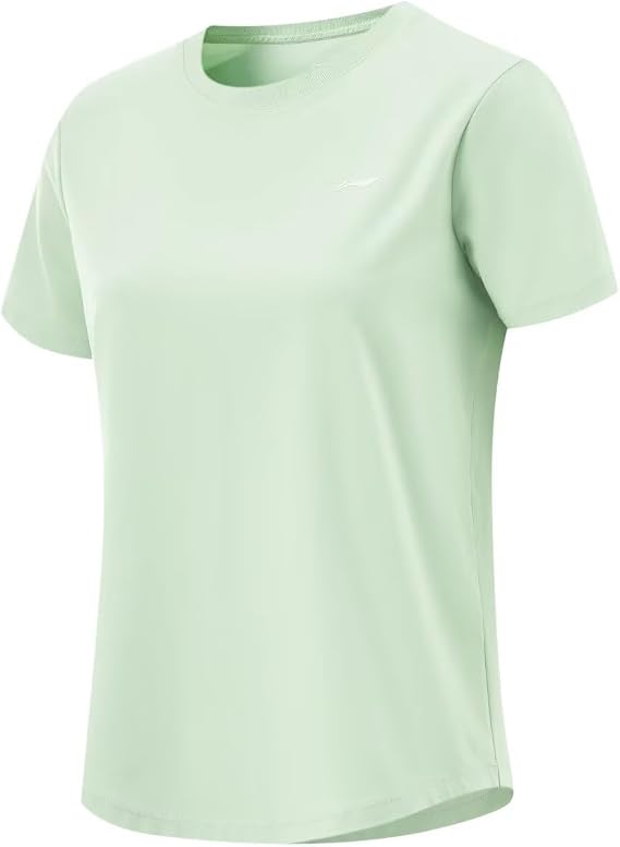 LI-NING Fitness Series Women's Ice-Cool Comfortable Loose Fit Short Sleeved T-Shirt ATSV044