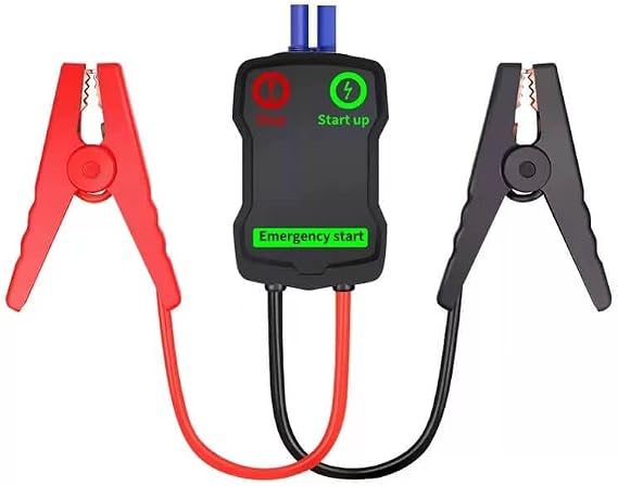 XINCOL SM901 200A Starting Current 400A Peak Current Smart Fully Protected 14 inch Intelligent EC5 Connector Emergency Alligator Clamp for 12V Jump Starter Battery Pack
