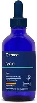 Trace Minerals CoQ10 - Cellular Health Supplement for Vitality Support - Cardiovascular Health & Immune Support - Natural Ingredients - Vegan & Gluten-Free - Tangerine Flavor - 4 fl oz 24 Servings