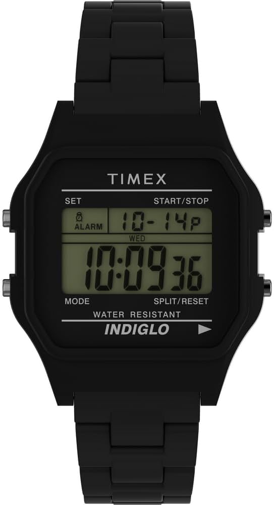 Timex T80 34mm Watch with Stainless Steel Bracelet