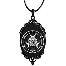 NIGHTCRUZ Hekate Wheel Cameo Necklace, Strophalos of Hecate Pendant Choker, Wicca Amulet Necklace for Women