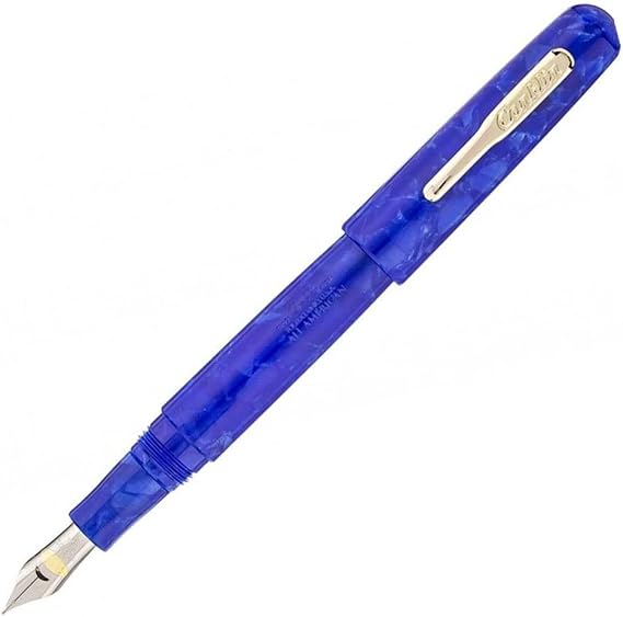 Conklin All American Fountain Pen in Lapis Blue with 18K Gold-Plated Accents Medium Nib, Bold Design & Premium Craftsmanship Ideal Gift for Professionals & Pen Enthusiasts