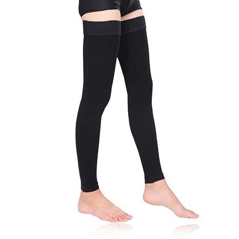 Thigh High Compression Stockings Women 30-40mmHg Sleeve Footless Socks Varicose