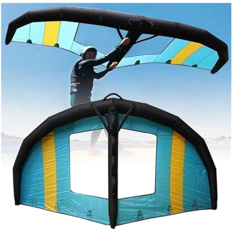 Inflatable Wing Foil,Wing Foil Kitesurfing, Handheld Inflatable Surfing Wing Kitesurfing Inflatable Foil Kite Wind Wings for Adult Beginner Water5m3
