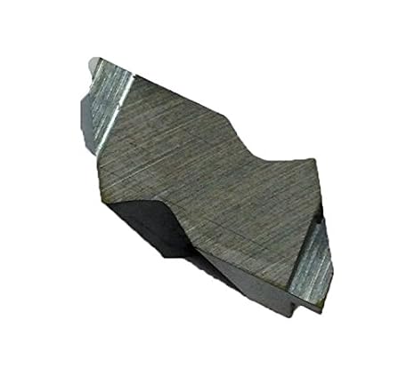 46822 Solid Carbide Grooving Insert, C550 Grade, Notched Style, 0.125" Groove Depth (Pack of 10)