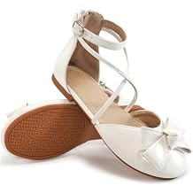 Girls Dress Shoes Flats: Little Kid Princess Wedding Party Ballet Flat - School Shoe for Girl