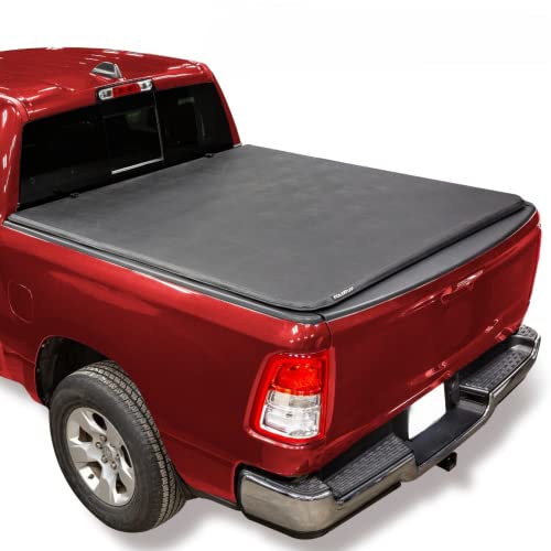 LEER FOLDITUP Soft Folding Tonneau Cover, Fits 2019-2026 GM SilveradoSierra with 58 Truck Bed