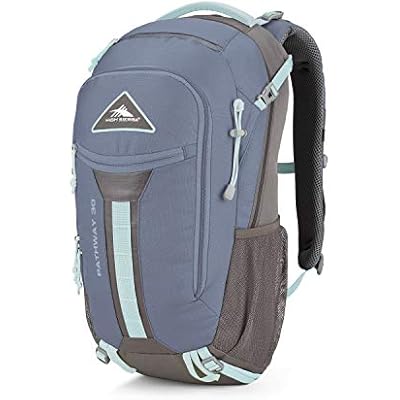 High Sierra Pathway Internal Frame Hiking Backpack, Grey BlueMercuryBlue Haze, 30L