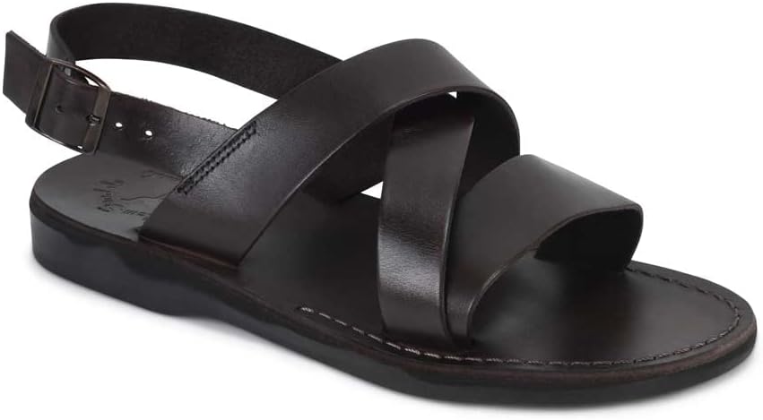 Elisha - Leather Three Strap Sandal - Mens Sandals