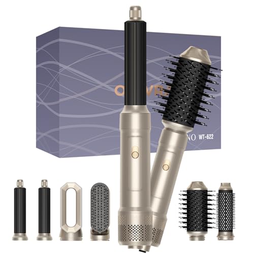 6 in ONE Blow Dryer Brush,Air Curling Iron