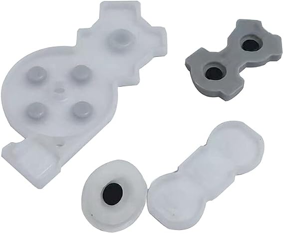 VANJUNN For Wii Controller Buttons Replacement Conductive Rubber Pads for Wii game Controller (Gray)