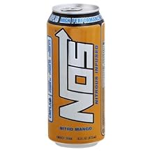 Nos, High Performance Energy Drink - Nitro Mango Nitro Mango, 16 Fl Oz, 16 Pack