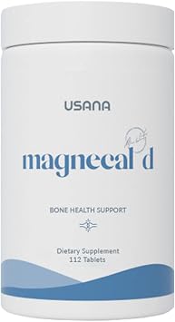 USANA MagneCal D - Balanced Ratio of Magnesium and Calcium Fortified with Vitamin D - 112 Tablets - 28 Day Supply