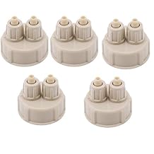 Aquarium CO2 Generator Carbon Dioxide Reactor Fish Tank DIY Quick Twist Bottle Cap Air Diffuser Generator Part,5pieces/Plastic