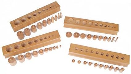 Montessori 4 Knobbed Cylinder Blocks