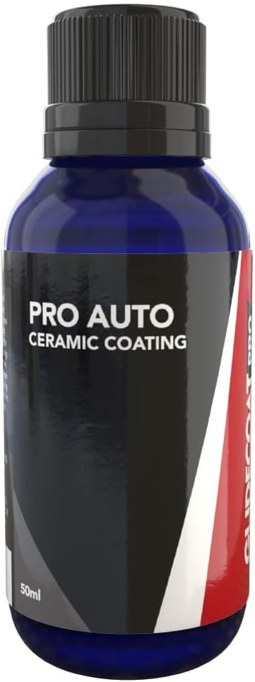 Pro Auto Ceramic Coating - 50ml - Professional Grade Ceramic Coating for Cars - 5+ Years Protection - Extremely Hydrophobic Coating Repels Dirt, Water and More - Car Wax Alternative