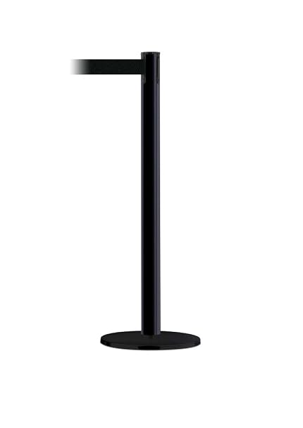 Post with Retractable Barrier