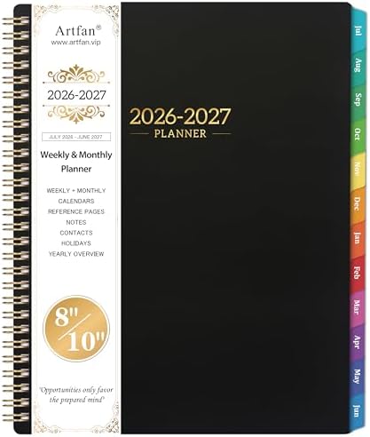 2026-2027 Planner - Calendar/Planner 2026-2027 Weekly and Monthly with Tabs