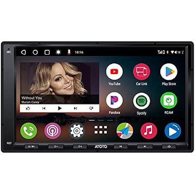 ATOTO A6PF Android Double-DIN Car Stereo, Wireless CarPlay, Wireless Android Auto, Mirrorlink, 7 Touchscreen in-Dash Navigation, GPS Tracker, WiFiBTUSB Tethering, HD LRV, 2G32G, A6G2A7PF