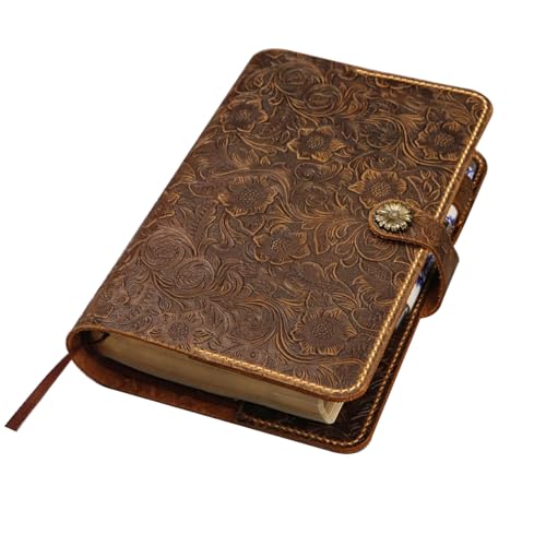 Embossing KJV Holy Bible cover, Custom leather holy bible book case cover for women, christian gifts for women V02-LBC09C