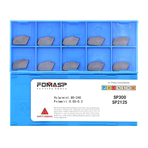 GTN-3 SP300 CNC Grooving Carbide Inserts Steel Fit for SPB326 Lathe Grooving Cutting Tools 10pcs