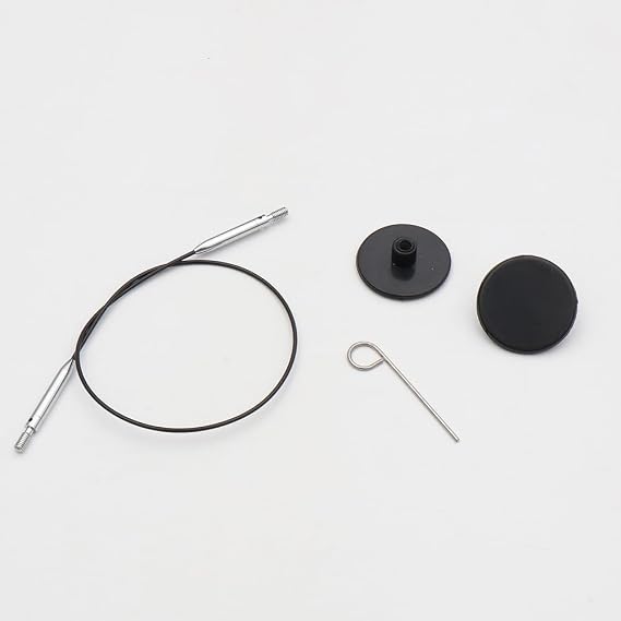 KnitPro Thin&Flex 360 Swivel Inter.Cable 40cm Black - 1pc