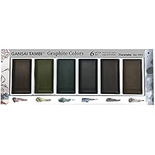 Kuretake Gansai Tambi 6 Color Set-Deep Graphite -MC20GR6V