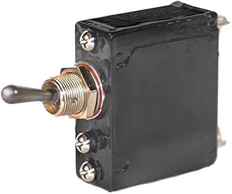 Heavy Duty Automotive 30 Amp Toggle Switch Circuit Breaker with #10 Screw Terminals