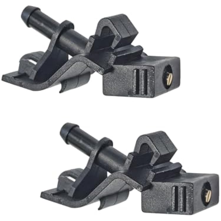 Front Windshield Washer Nozzle Kit Compatible with Corolla Camry RAV4 Highlander Tundra, GX460 RX350 IS250 Replaces 85381-12300 85381-12320 Wiper Washer Nozzle Spray Jet