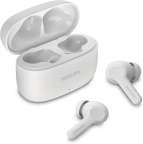 TWS Kablosuz Bluetooth Kulaklık, Mikrofonlu, Bar Tasarımlı, IPX4 ve 24 Saatlik Toplam Güç Kaynağı, Beyaz TAT1109WT/00
