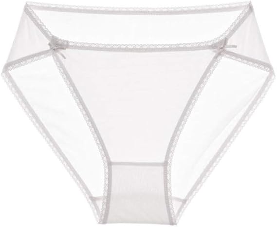 Women's 100% Genuine Silk Bikini Panties High Cut Breathable
