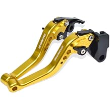 Compatible with MV Agusta Superveloce 800 2023-2024 Short Brake Lever Clutch Lever, CNC Aluminum Alloy Made (Gold)