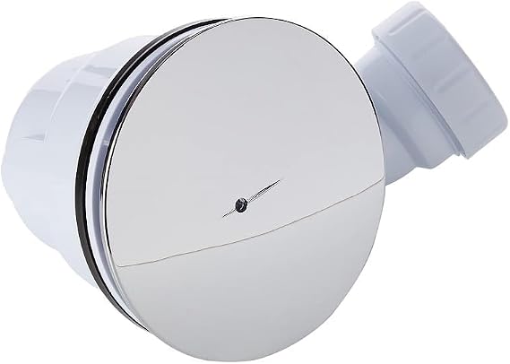 VeeBath 90mm Fast Flow Easy Clean Shower Enclosure Tray Waste Trap, Shower Drain Cover- Chrome