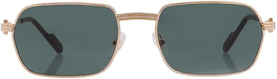 Cartier Premiere de Green with Light Mirror Geometric Men's Sunglasses CT0463S 002 56