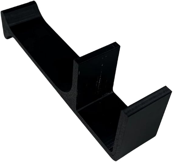 Simple Door Prop for Cats & Other Pets | Keep Cats, Dogs, or Other Pets from Shutting Door on Themselves | Easy No Screw Installation | Made in USA (Black)