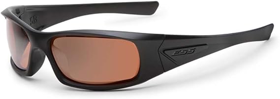 ESS Sunglasses 5B Black Frame Mirrored Copper Lenes EE9006-02 Medium Large Fit