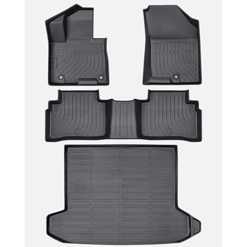 DiffCar Floor Mats & Cargo Liner for Hyundai Tucson 2022-2025 Not for PHEV & Hybrid, All-Weather TPE Floor Liner for Tucson Accessories 2022 2023 2024 2025