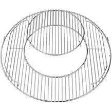 Grill Grates Replacement for Weber 8835, 22.5 inch Charcoal Grills, Kettle, Performer, Master-Touch, Charcoal Smoker, 21.5" Gourmet BBQ System Hinged Stainless Steel Cooking Grate Parts