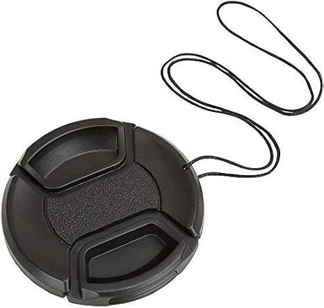 Universal Center Pinch Snap-on Front Lens Cap 40.5mm 46mm 49mm 52mm 55mm 58mm 62mm 67mm 72mm 77mm 82mm for choose For Canon Nikon Sony Pentax Olympus Fuji Camera with String (40.5mm)
