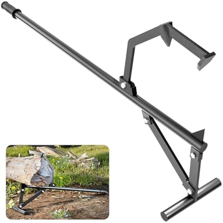 Idzo Log Lifter 51.5 Wood Handle - Heavy-Duty Steel Cant Hook, Log Grabber for Rolling Logs, Ideal Timber jack for Logging, Woodworking, Forestry, and Lumberjack Equipment