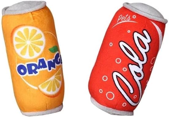 Tineke Tin Coke style Durable Sound Dog Toy 1 Piece (COLA)