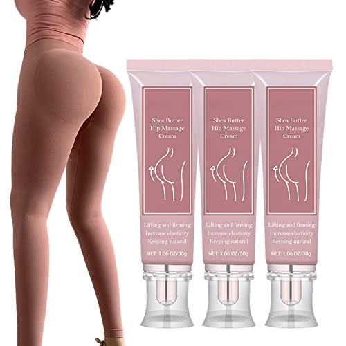 BootyBooty Shea Butter Massage Cream, Booty Booty Shea Butter Cream, Hip Massage, Hip Lift Up Cream Butt Enlarger Enhancement Cream, Peachybum Hip Massage Cream 3pcs